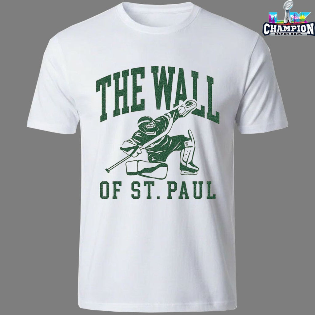Jesper Wallstedt The Great Wall Of St. Paul Minnesota Wild T-Shirts
