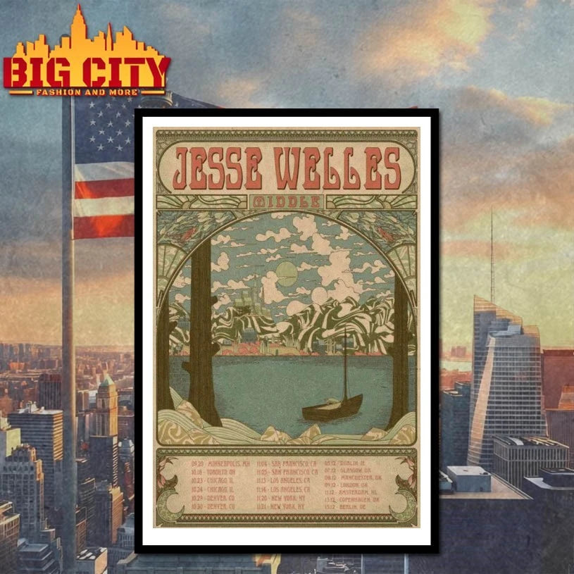 Jesse Welles Middle Concert 2025 Poster shirts