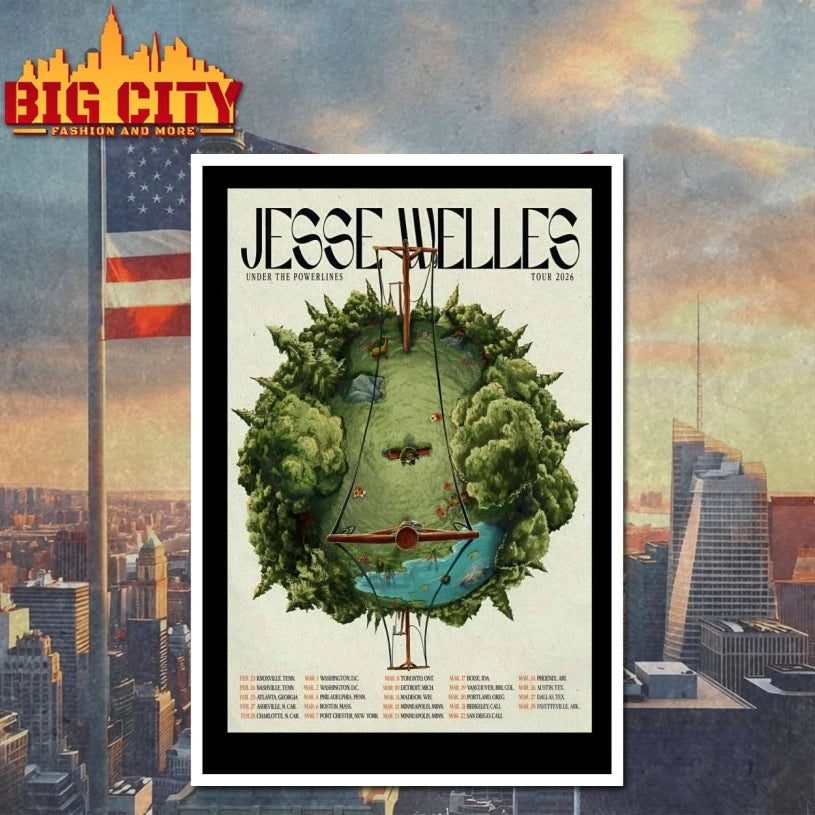 Jesse Welles Spring Tour 26 Poster T-shirt