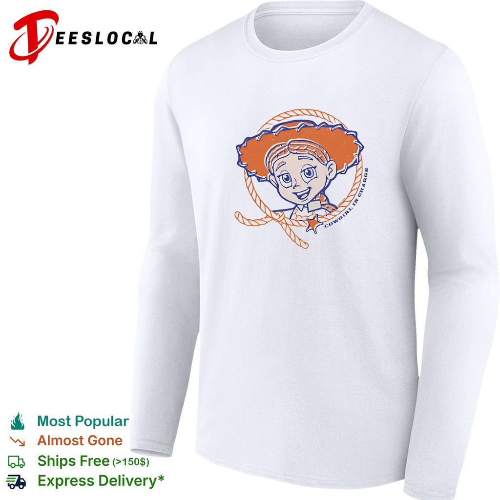 Jessie Toy Story cowgirl in charge lasso portrait shirt
