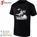 Jesus T-Rex riding dinosaur pyramids UFO shirt