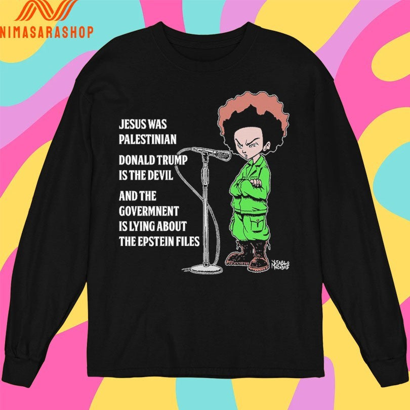 Jesus Was Palestinian Donald Trump Is The Devil And The Govermnent Is Lying About The Epstein Files Shirts