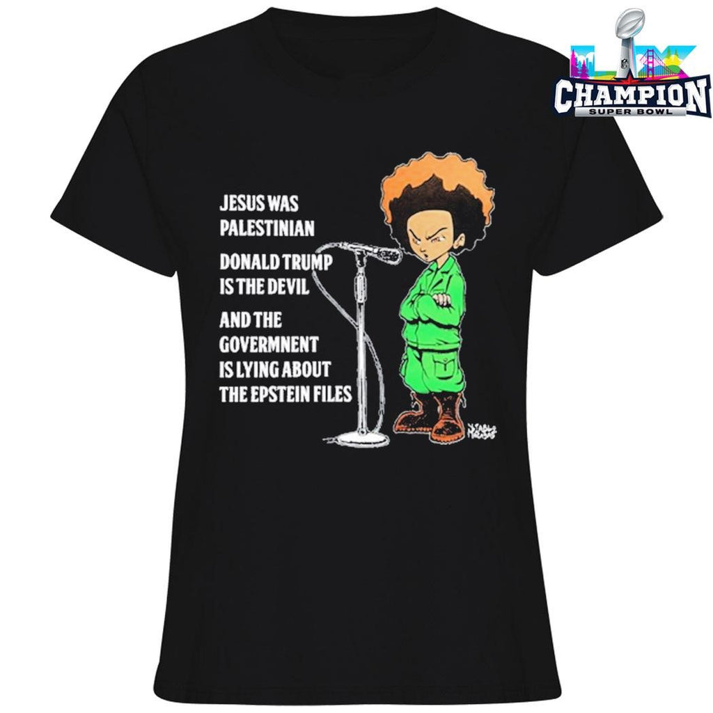 Jesus Was Palestinian Donald Trump Is The Devil And The Government Is Lying About The Epstein Files Shirt