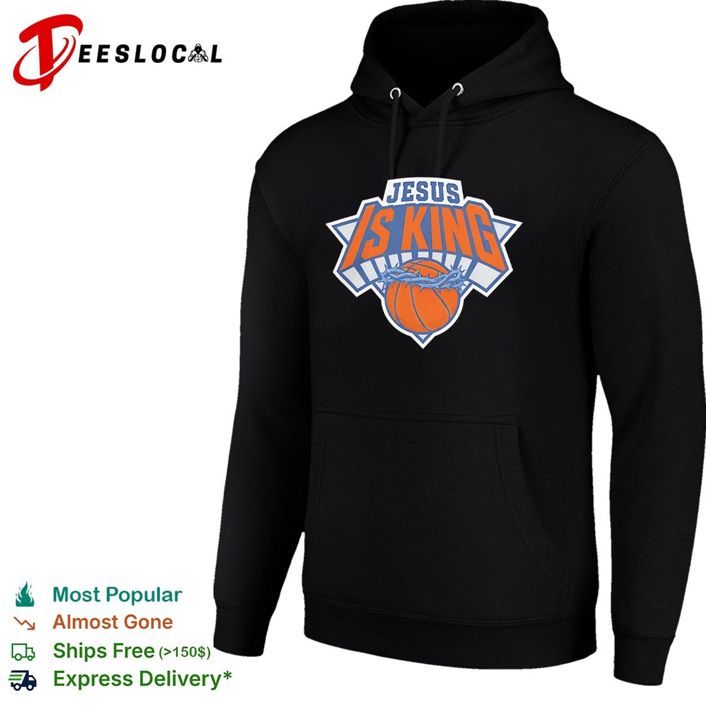 Jesus is King style New York Knicks basketball logo shirt