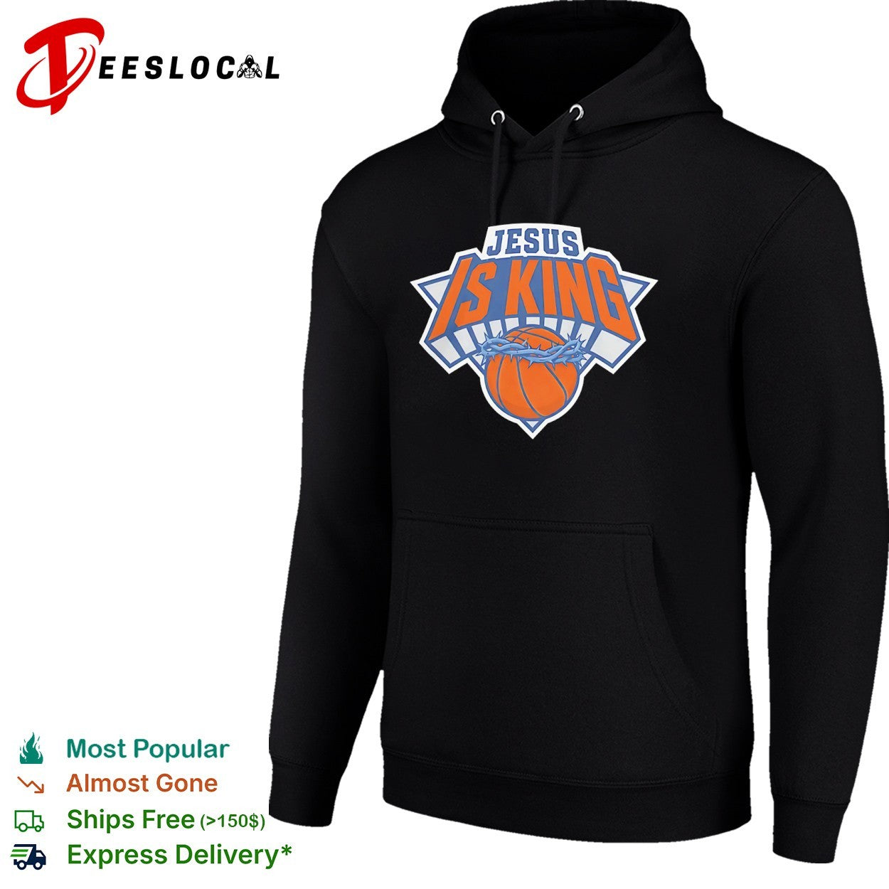 Jesus is King style New York Knicks basketball logo shirt