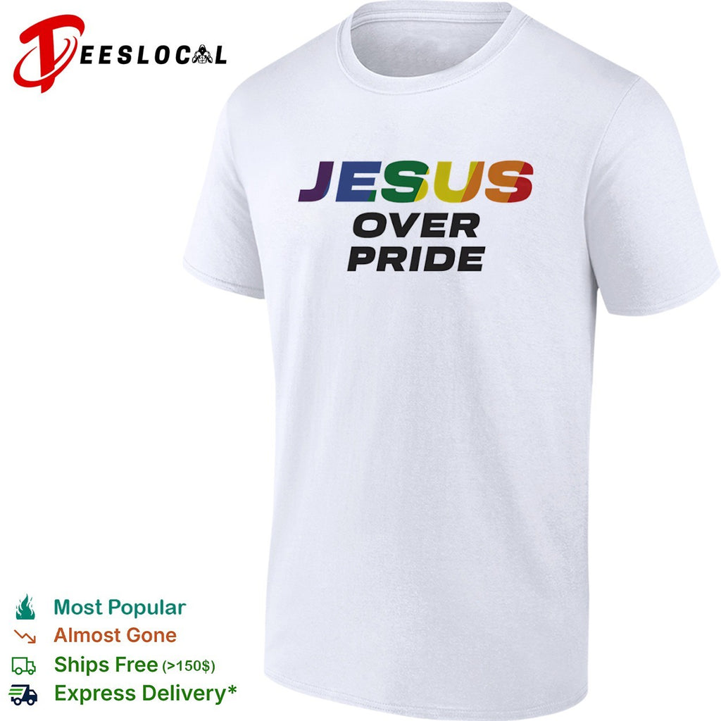 Jesus over pride rainbow shirt