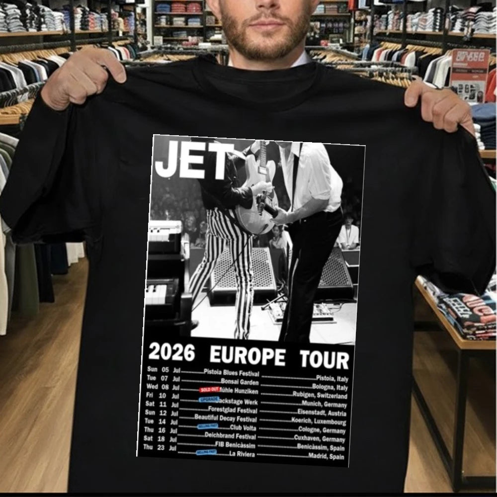 Jet Band 2026 Europe Tour Poster Shirt