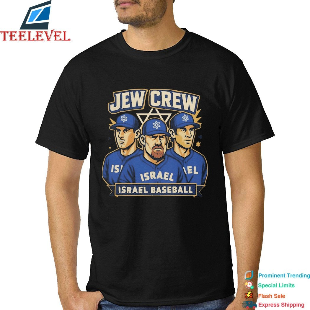 Jew Crew Israel Baseball T-Shirts
