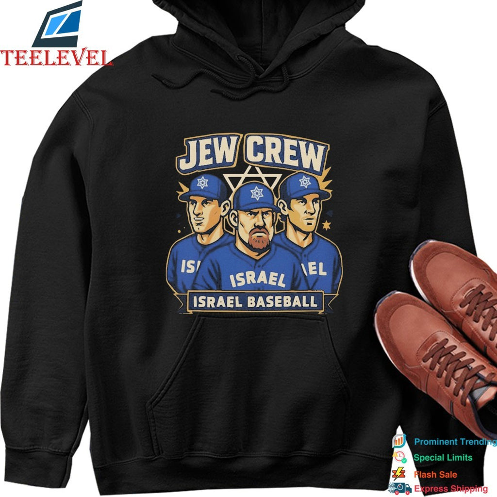 Jew Crew Israel Baseball T-Shirts