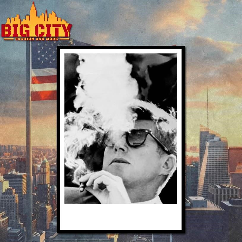 Jfk Smoking With Shades John F Kennedy President Shirt