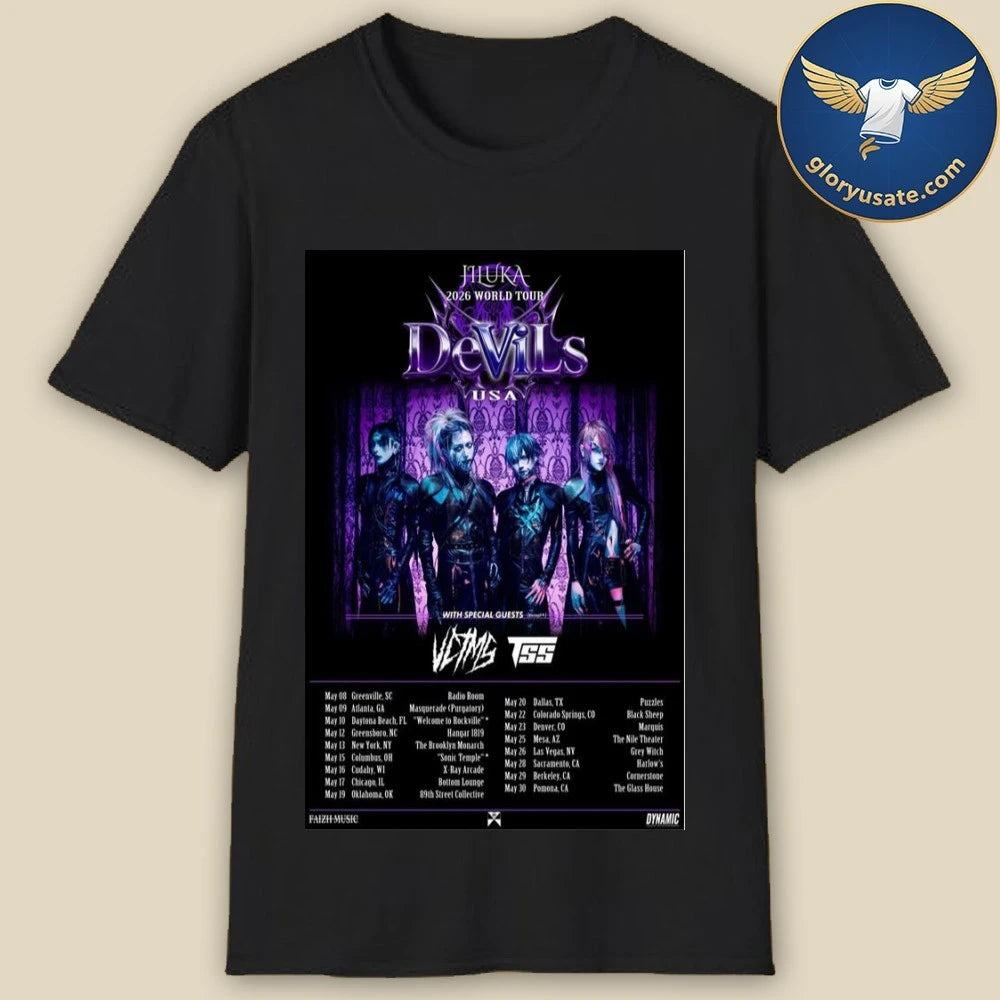 Jiluka World Tour 2026 Poster Dates Shirt