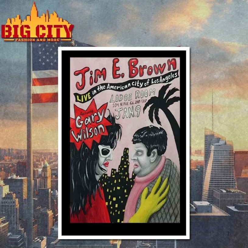 Jim E. Brown Jan 9 2026 Lodge Room Highland Park in Los Angeles CA Poster shirt