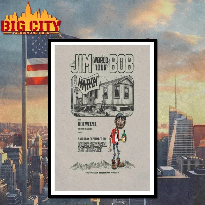 Jim World Tour Bob Sep 20 2025 Financial Amphitheatre Poster shirt