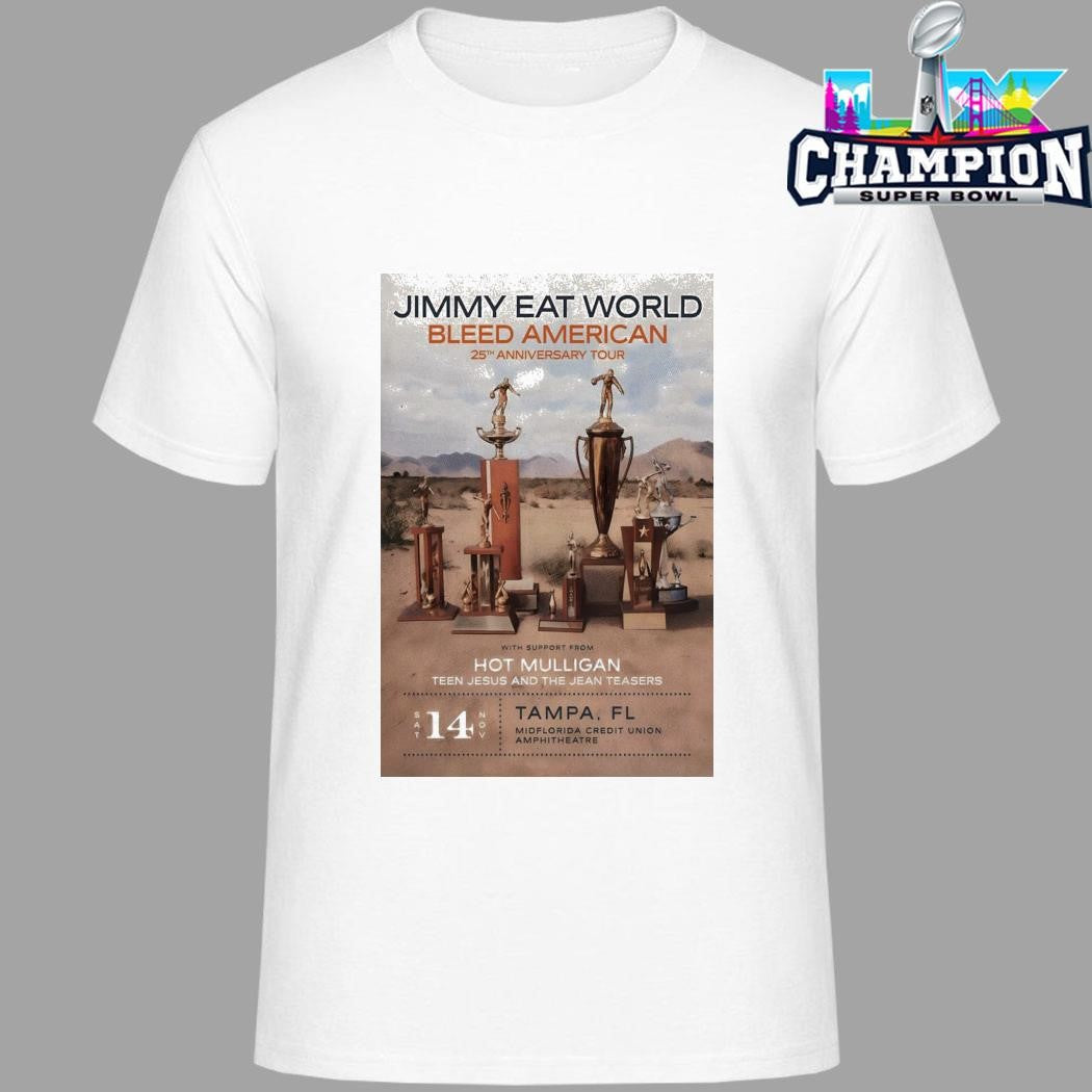 Jimmy Eat World 11 14 2026 Tampa Fl Shirt