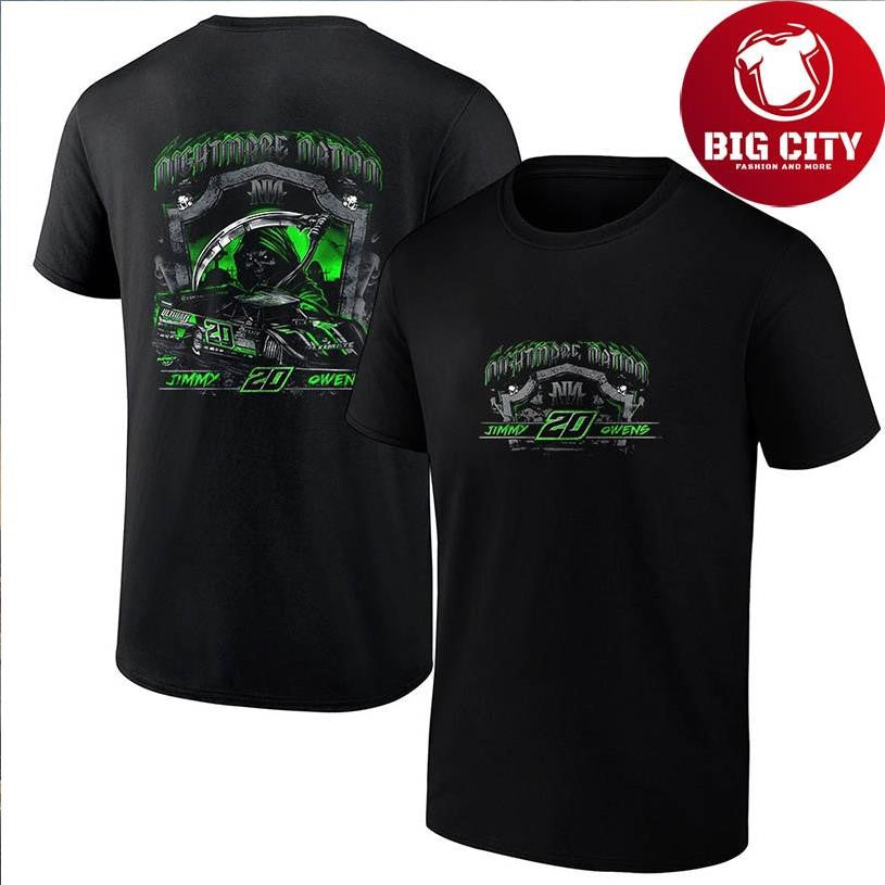 Jimmy Owens nightmare nation car racing reaper graphic shirt