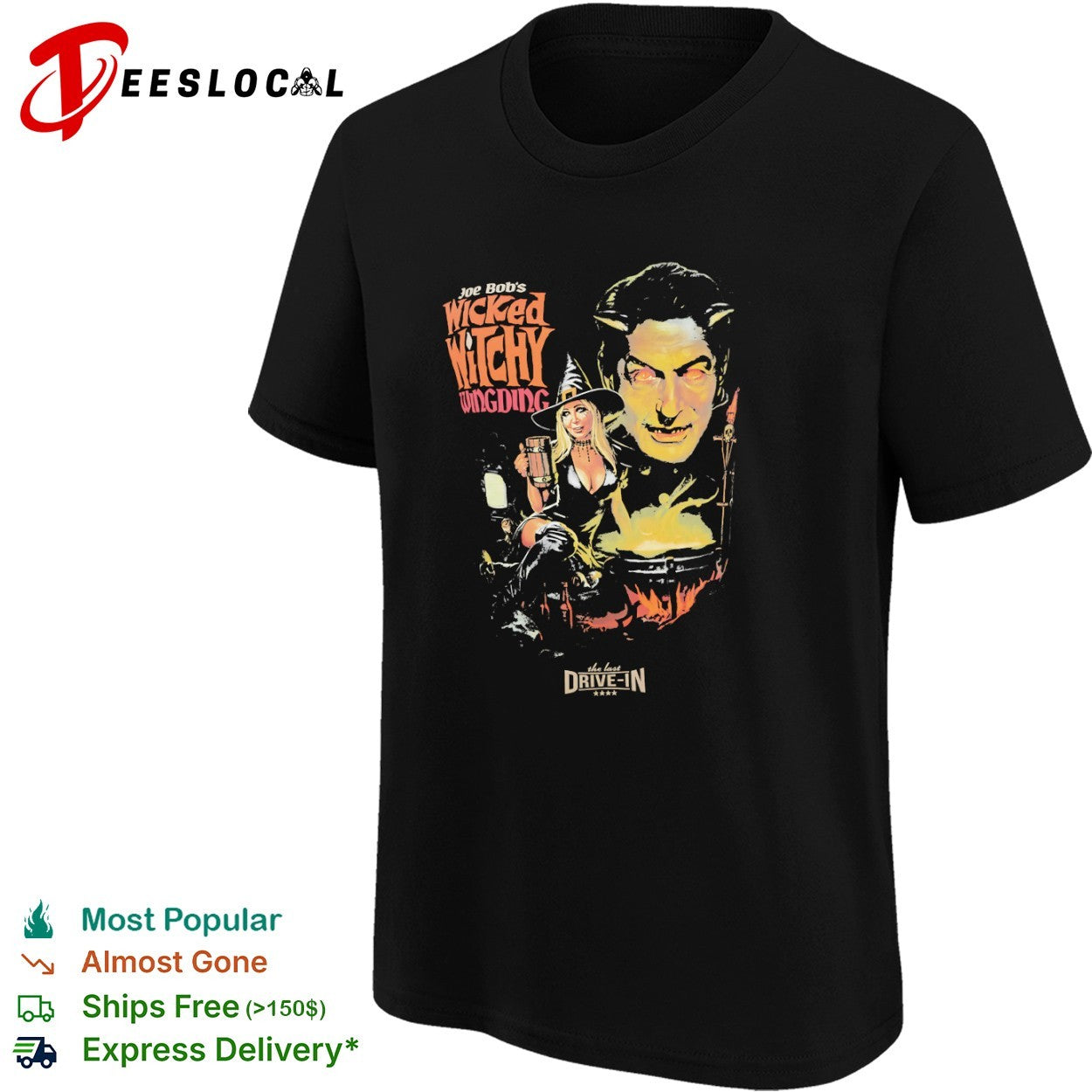 Joe Bob Briggs Wicked Witchy Wingding The Last Drive In Horror Movie shirt