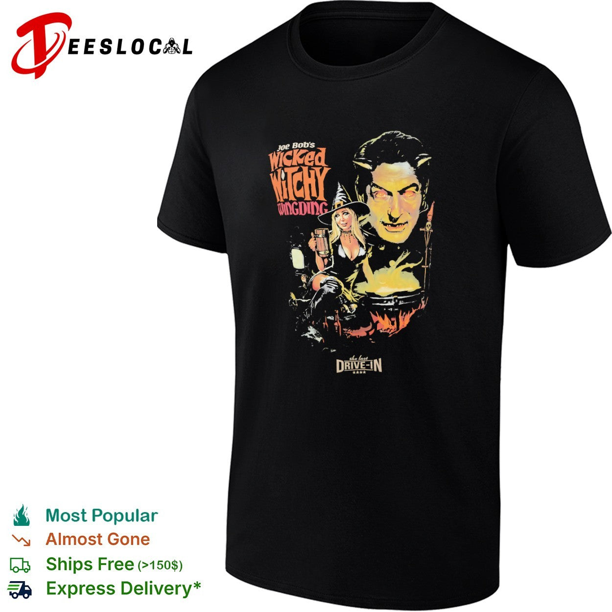 Joe Bob Briggs Wicked Witchy Wingding The Last Drive In Horror Movie shirt