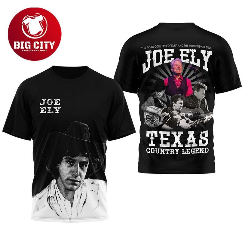 Joe Ely Texas Country Legend Remembering 2025 Two Sided Shirt