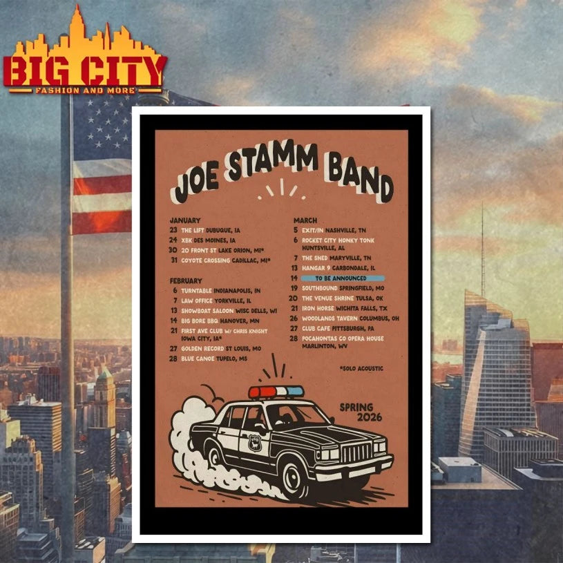 Joe Stamm Band Spring Tour 26 Poster shirt