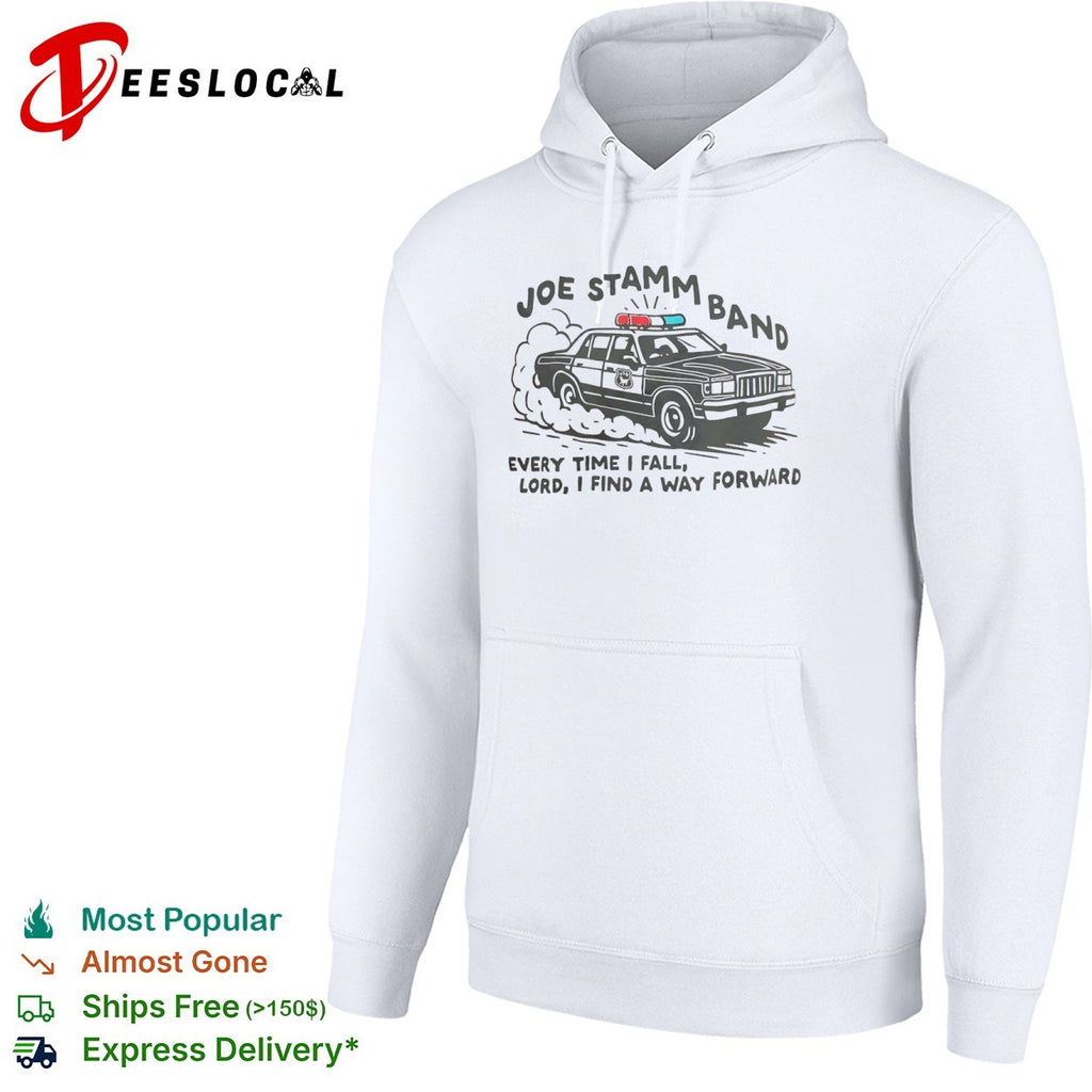 Joe Stamm Band every time I fall Lord I find a way forward police car shirt