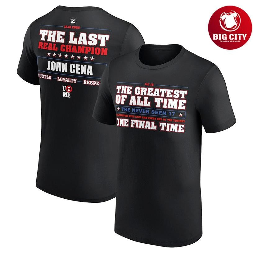 John Cena Greatest Of All Time Two Sided Shirt