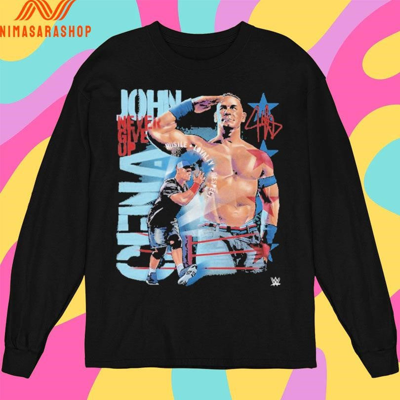 John Cena Never Give Up Salute Shirts