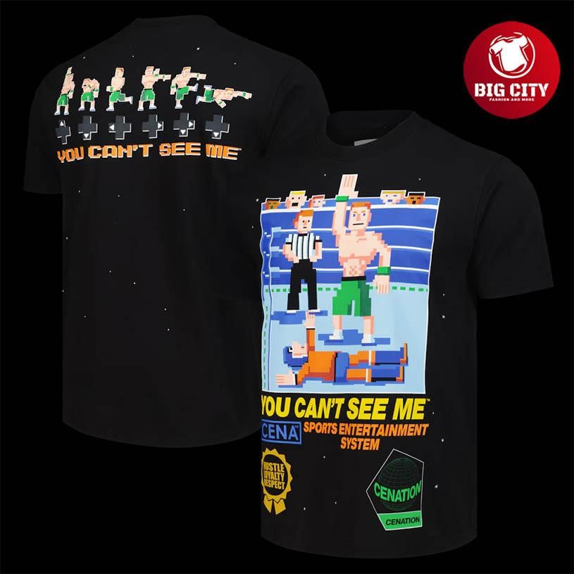 John Cena Retro 8-Bit Two Sided Shirt