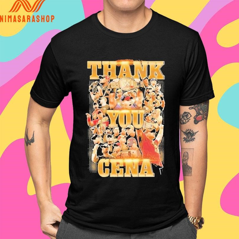 John Cena Thank You Cena Gold Shirts