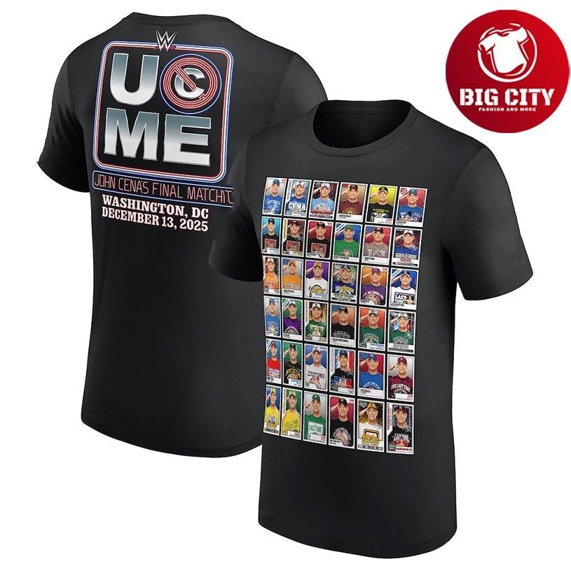 John Cena Trading Cards 2025 Two Sided Shirt
