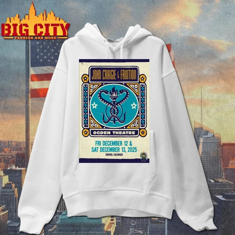 John Craigie And Fruition At Ogden Theatre On Dec 12-13 2025 Poster Shirt