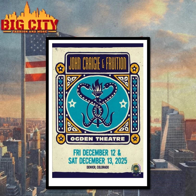 John Craigie And Fruition At Ogden Theatre On Dec 12-13 2025 Poster Shirt