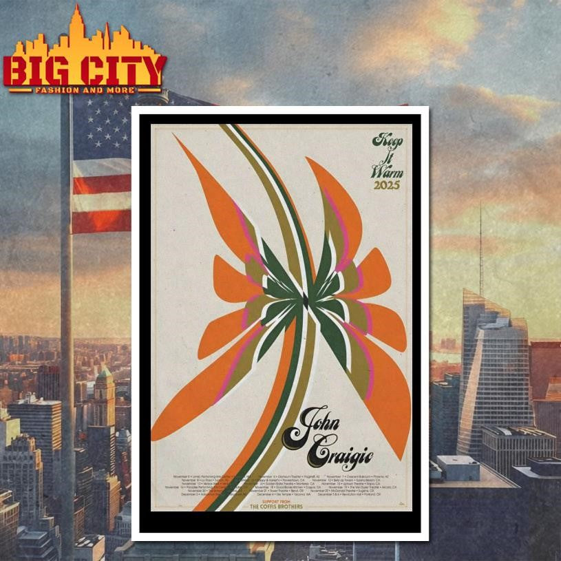 John Craigie Keep It Warm Tour 25 Poster Shirt