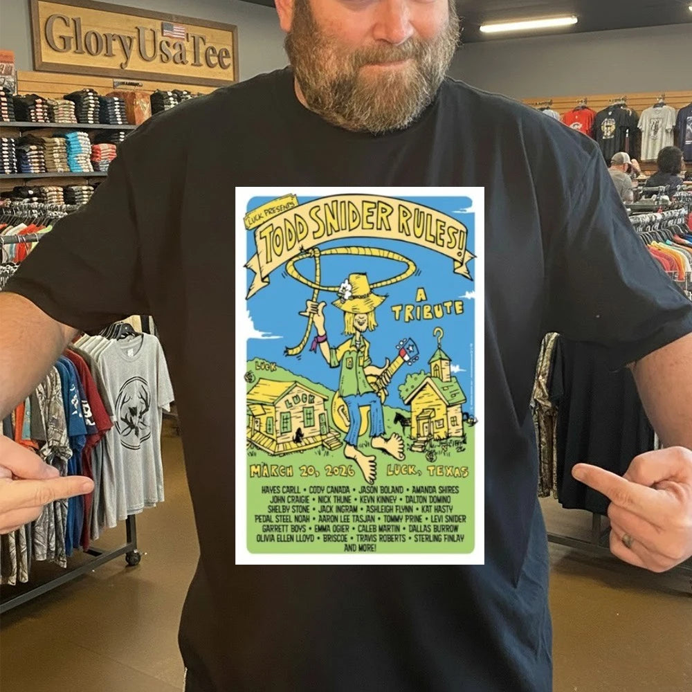John Craigie March 20 2026 Luck, Texas Poster Shirt