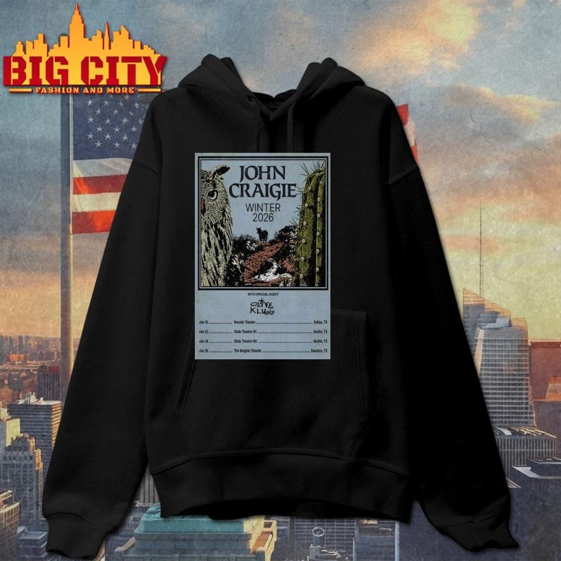 John Craigie Winter 2026 New Poster Shirt