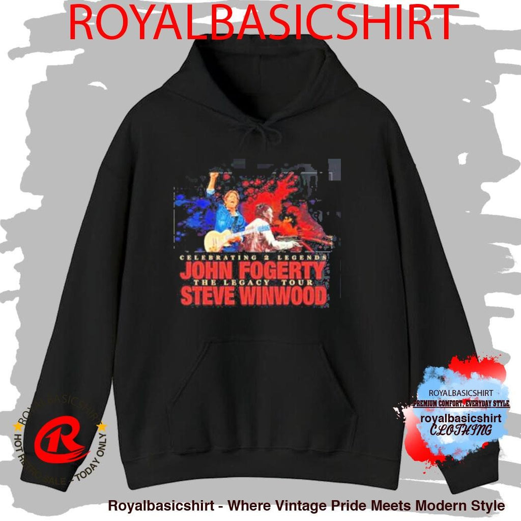 John Fogerty With Steve Winwood Celebrating 2 Legends The Legacy Tour 2026 Schedule Dates T-Shirt