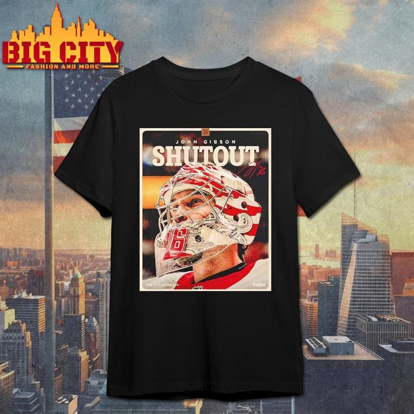 John Gibson Detroit Red Wings shutout signature Shirt