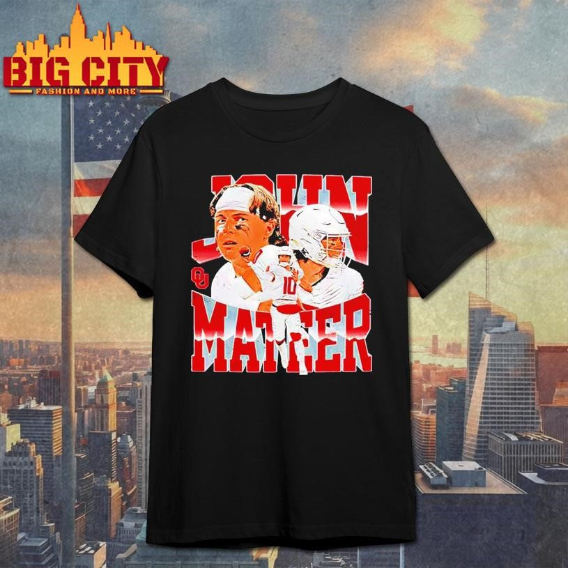 John Mateer Oklahoma Football NCAA Legends player collage Shirt