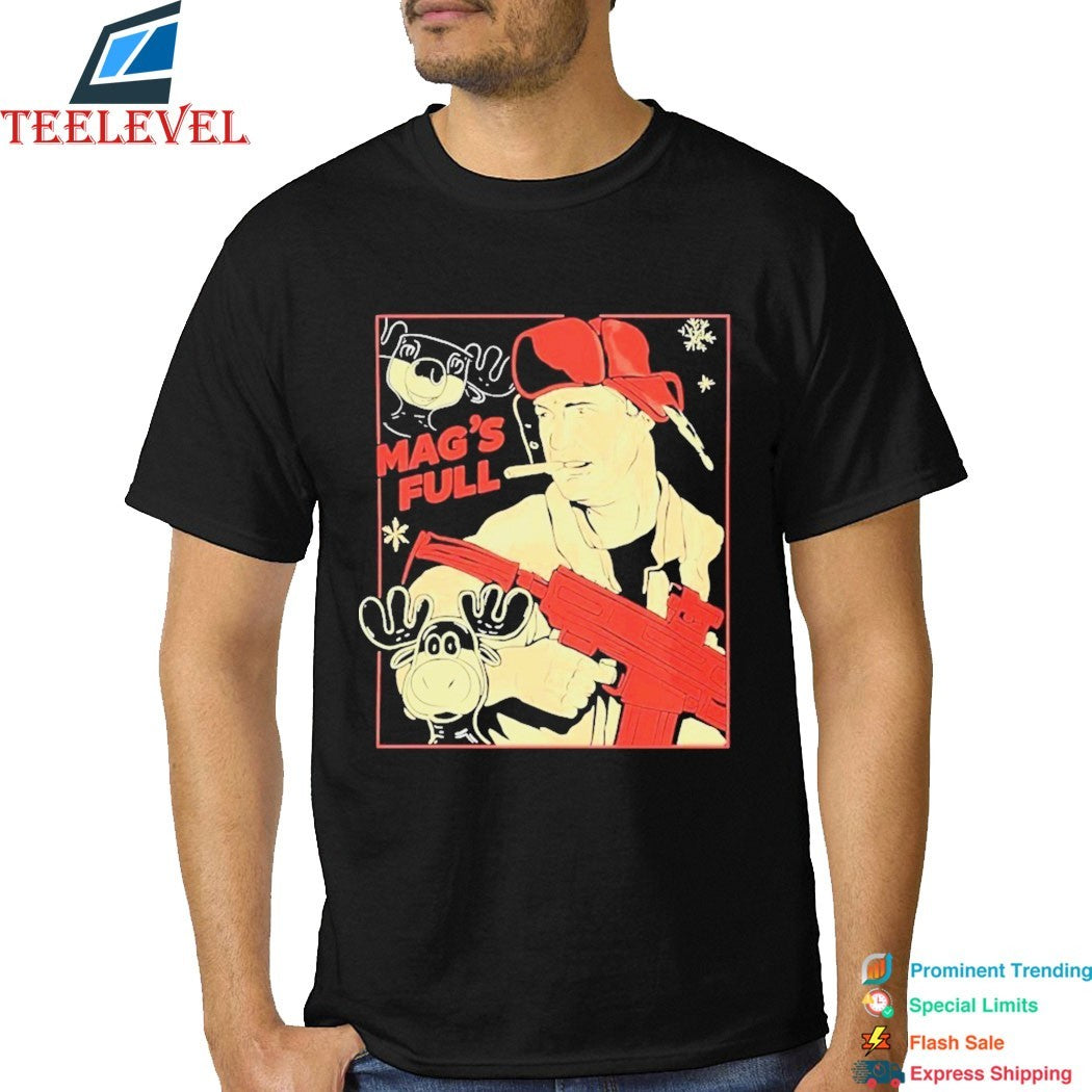 John McClane Die Hard Mag’s Full Cigarettes T-Shirts