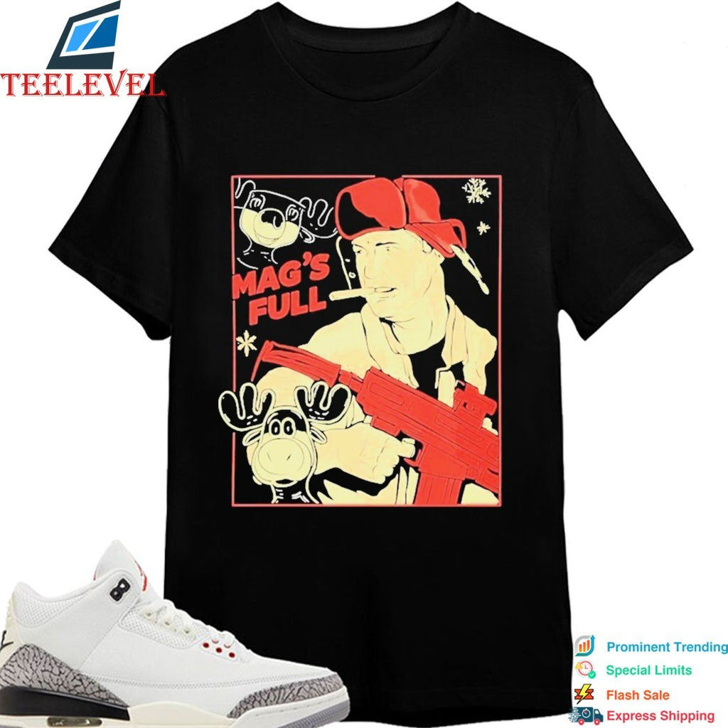 John McClane Die Hard Mag’s Full Cigarettes T-Shirts