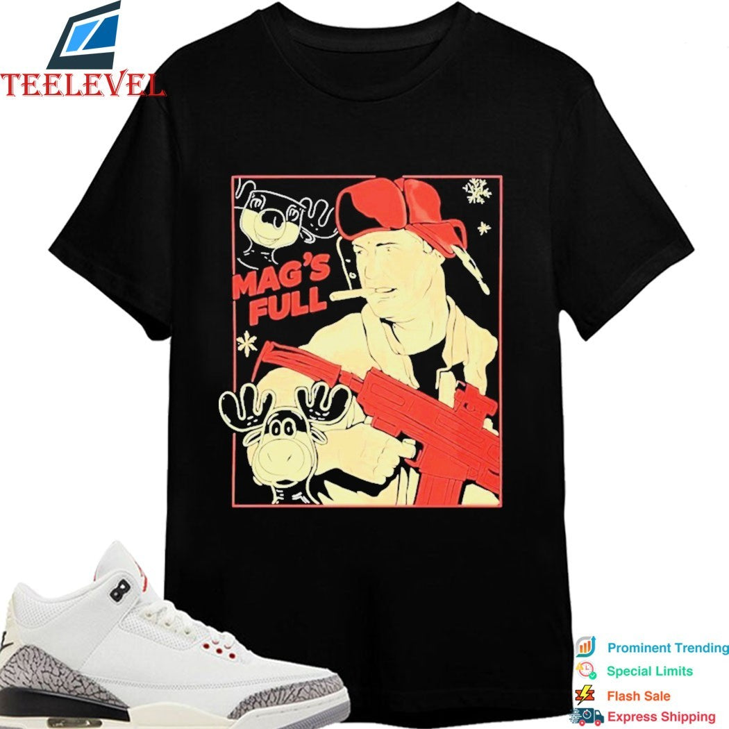 John McClane Die Hard Mag’s Full Cigarettes T-Shirts