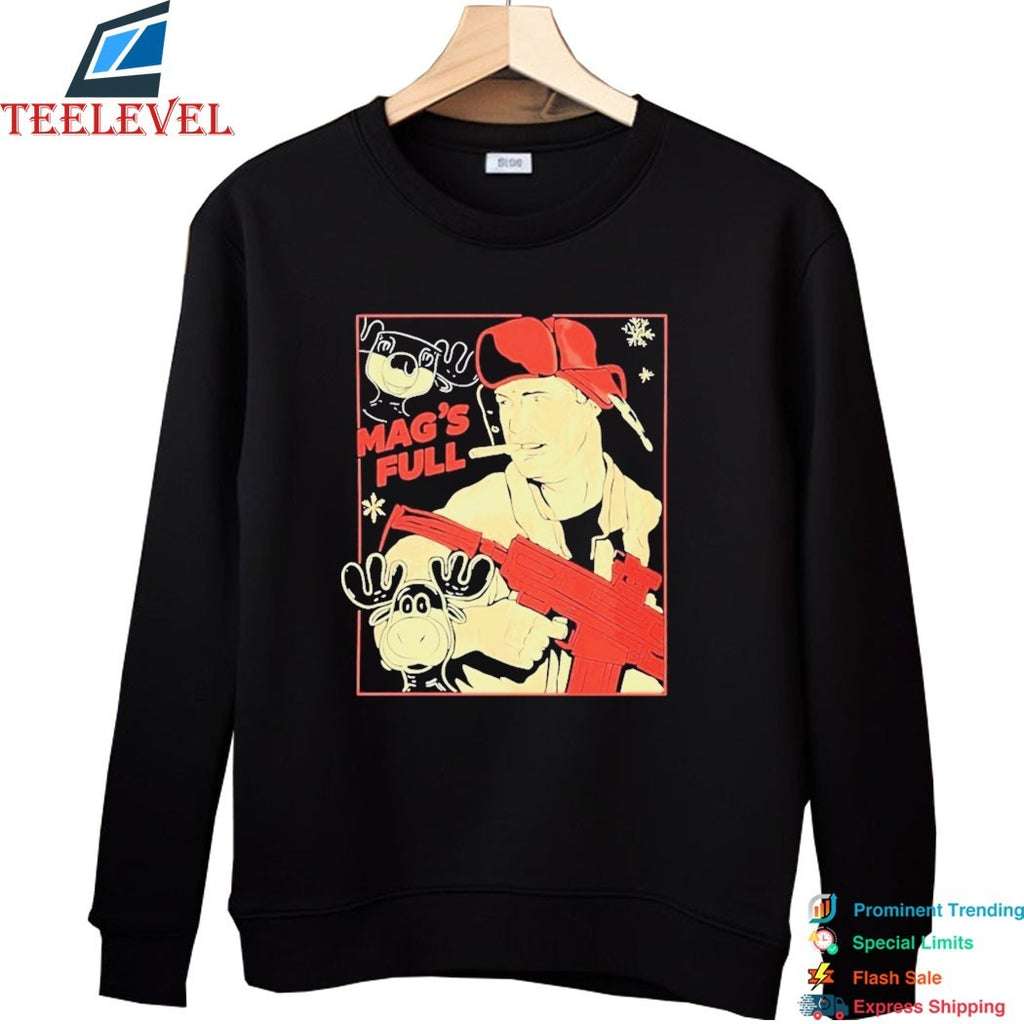 John McClane Die Hard Mag’s Full Cigarettes T-Shirts