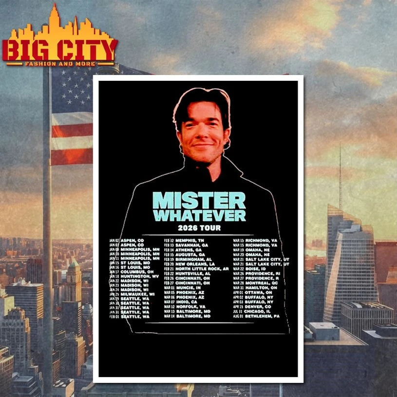 John Mulaney Mister Whatever N.America Tour 2026 shirt