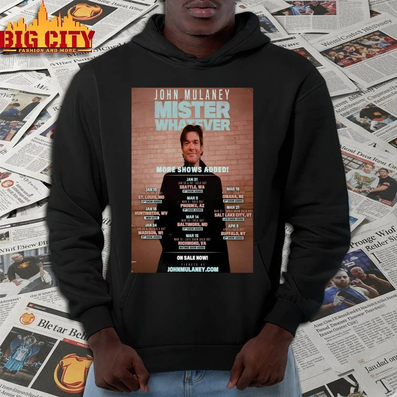 John Mulaney Tour Jan 2026 Poster shirt