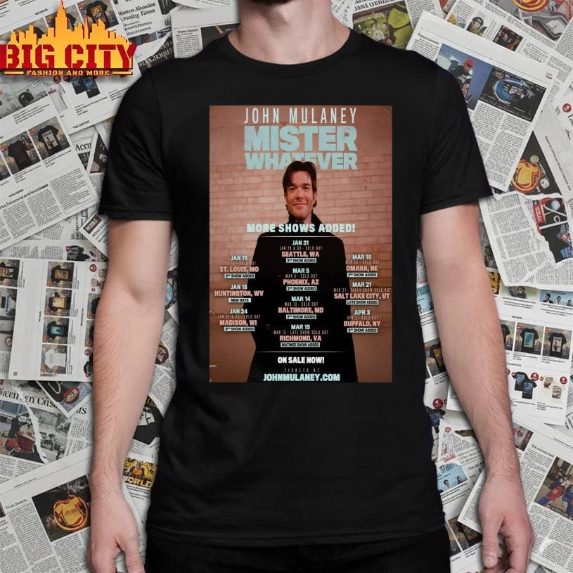 John Mulaney Tour Jan 2026 Poster shirt