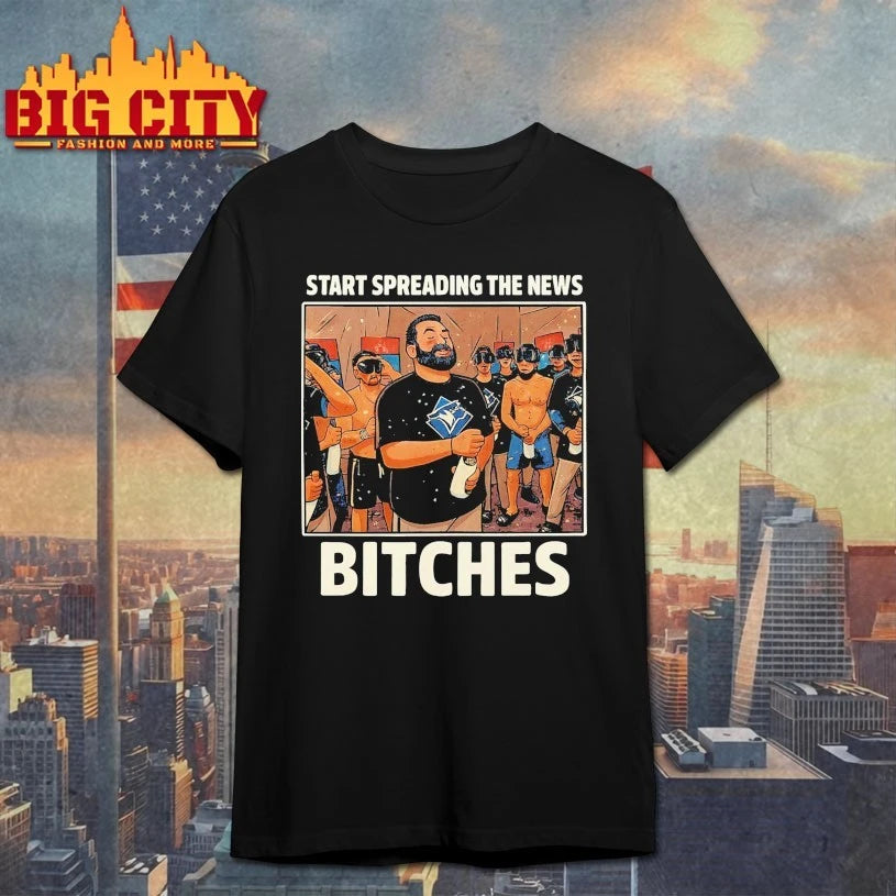 John Schneider Start Spreading The News Bitches Graphic shirts
