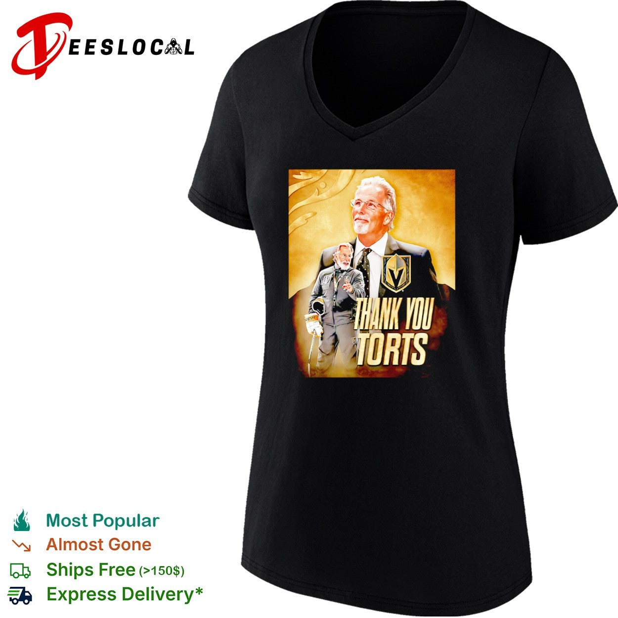 John Tortorella Vegas Golden Knights NHL Thank You Torts shirt