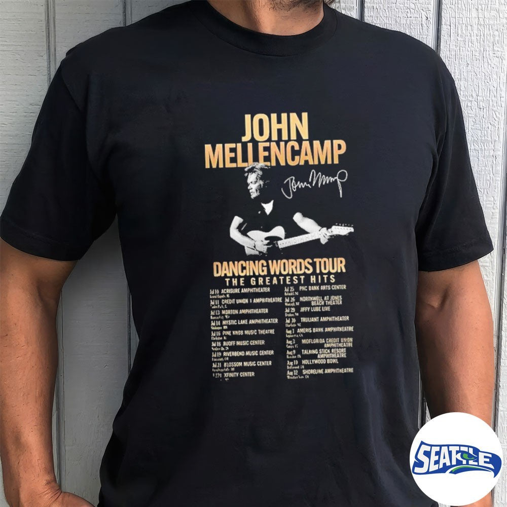 Johnn Mellencamp Dancing Words Tour Dates 2026 shirt