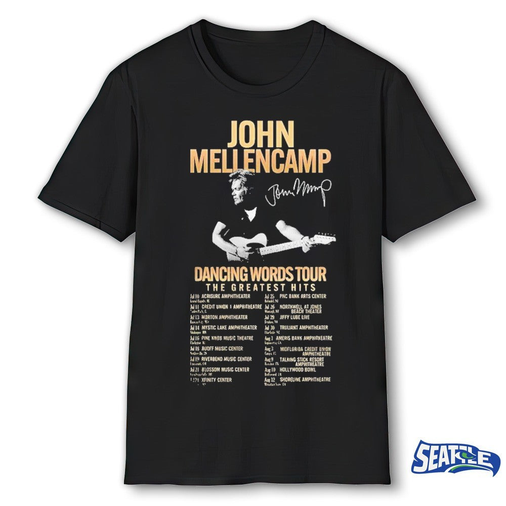 Johnn Mellencamp Dancing Words Tour Dates 2026 shirt