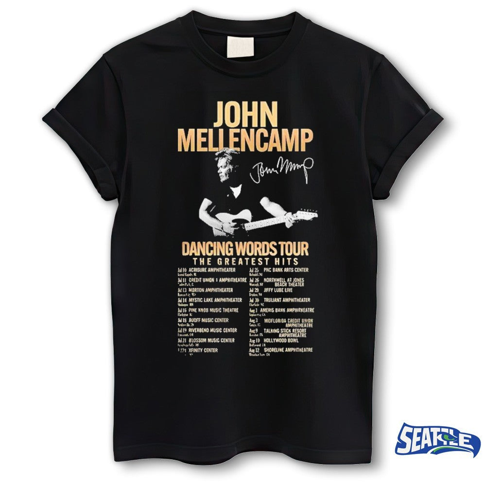 Johnn Mellencamp Dancing Words Tour Dates 2026 shirt