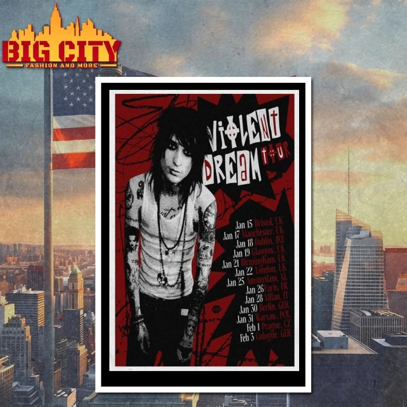 Johnnie Guilbert Europe Tour 2026 Poster shirt